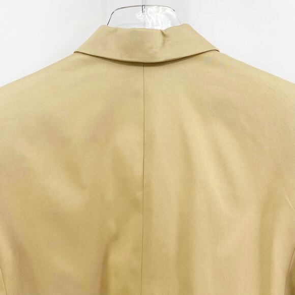 90s Vintage AMANDA SMITH PETITE Tan Collared Jacket - Picture 7 of 9